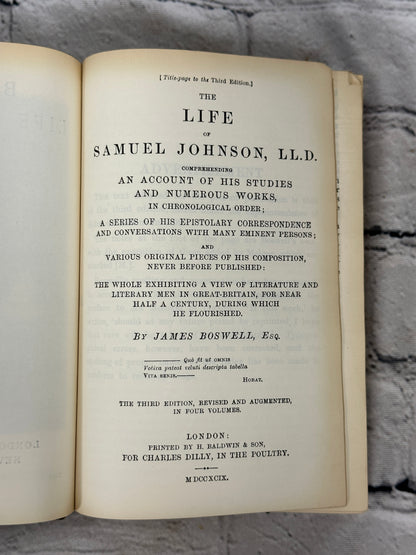Boswell's Life of Johnsons by Chauncey Brewster Vol I [1903]