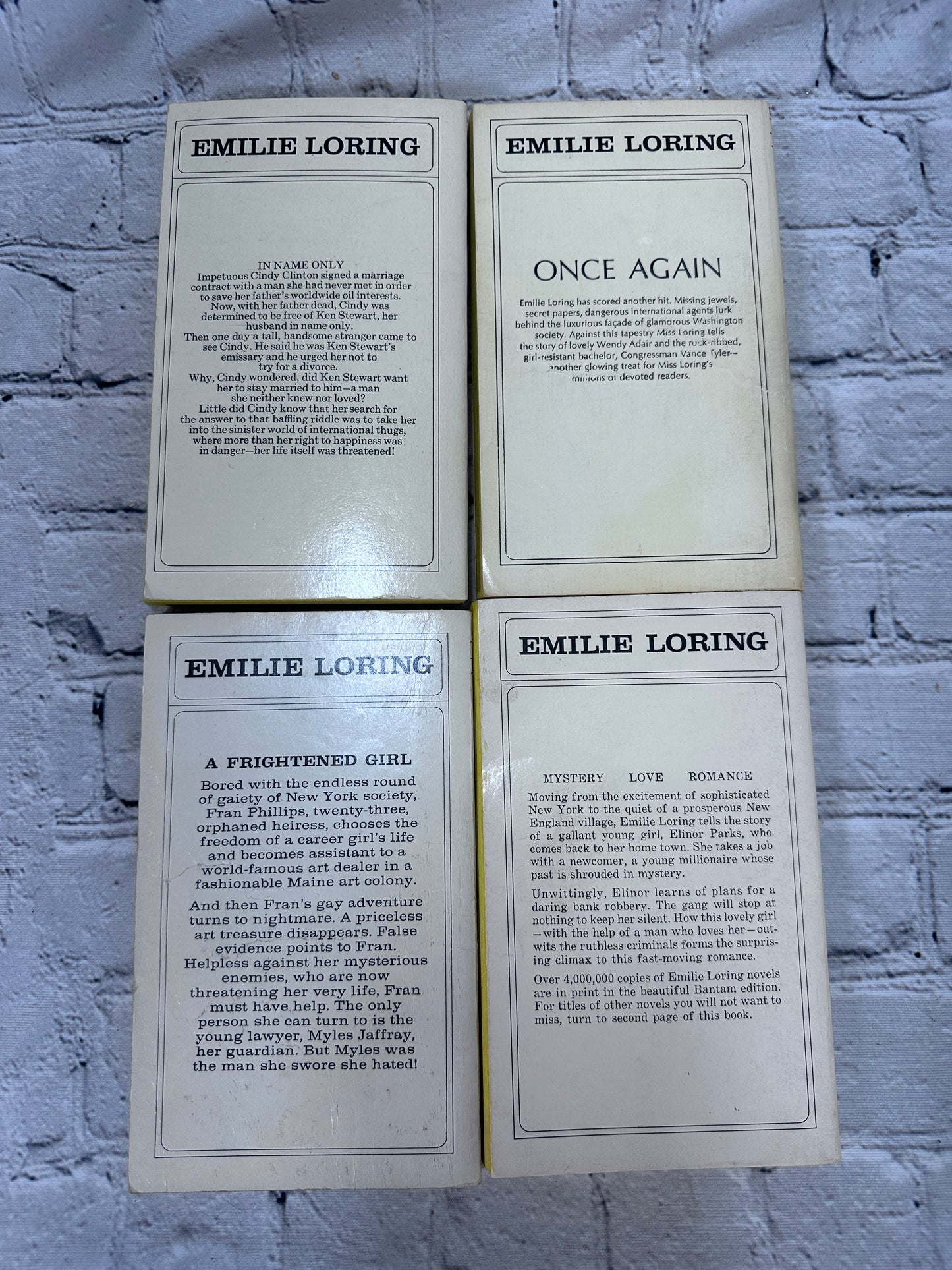 Romance Novels by Emilie Loring [47 Volumes · Bantam · 1960s - 1970s]