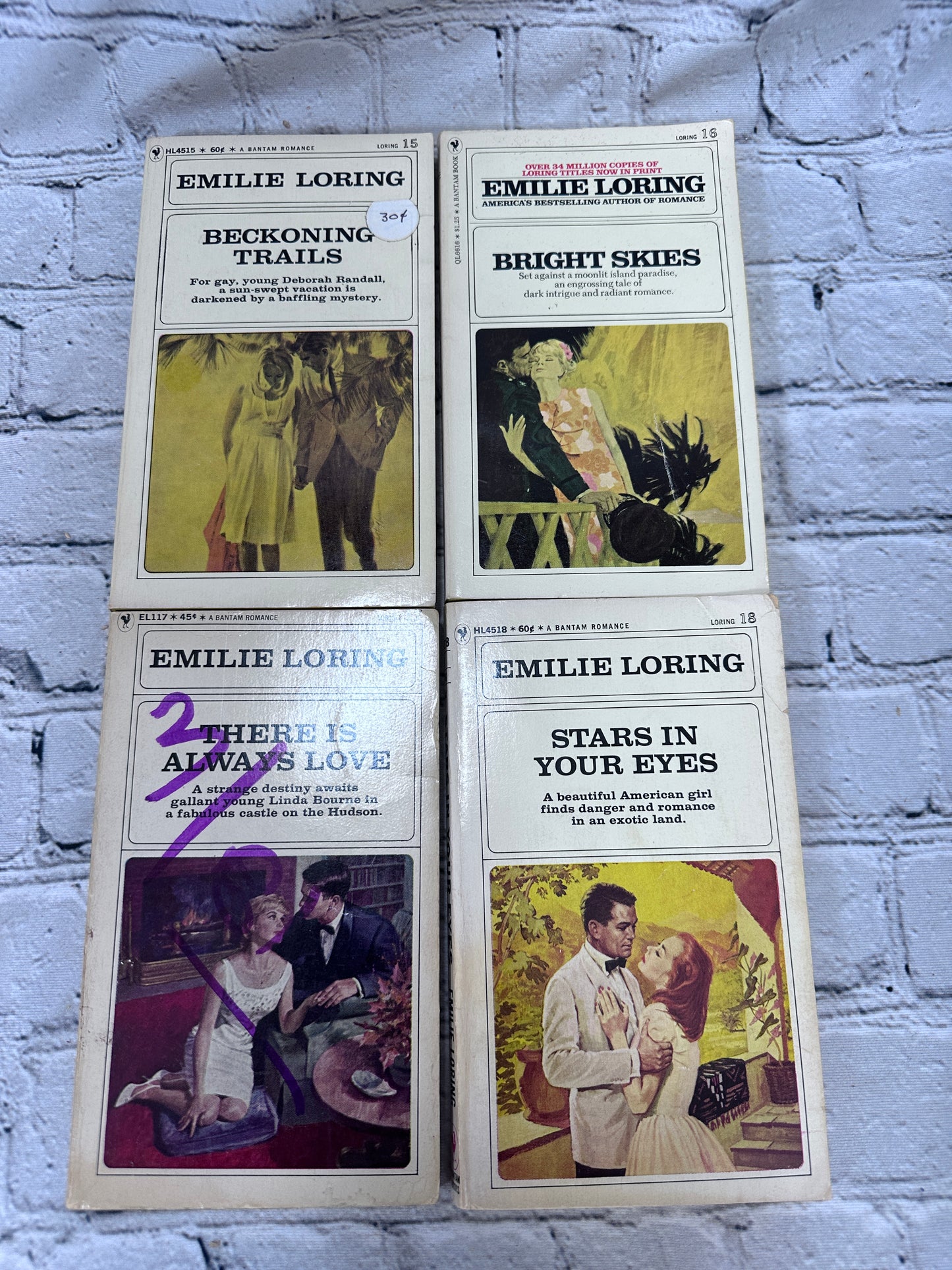 Romance Novels by Emilie Loring [47 Volumes · Bantam · 1960s - 1970s]