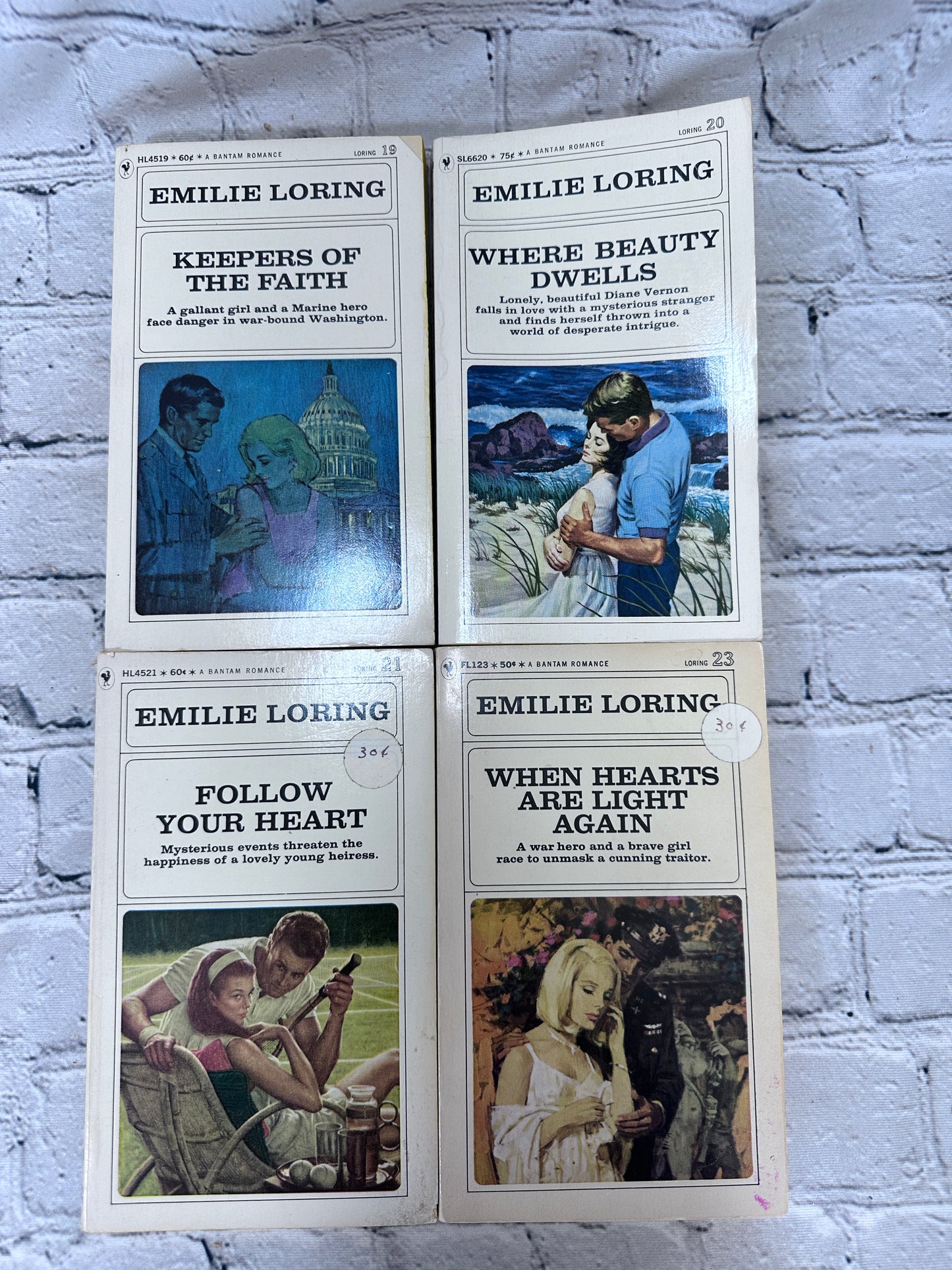 Romance Novels by Emilie Loring [47 Volumes · Bantam · 1960s - 1970s]