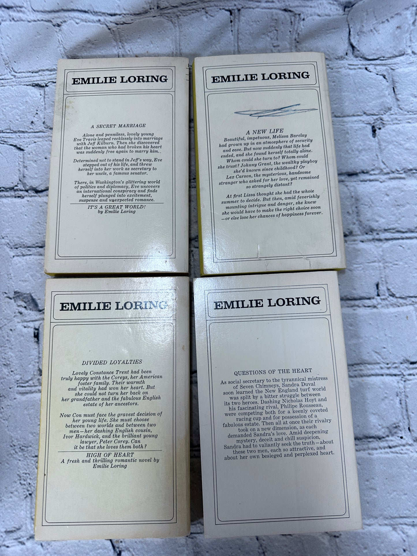 Romance Novels by Emilie Loring [47 Volumes · Bantam · 1960s - 1970s]