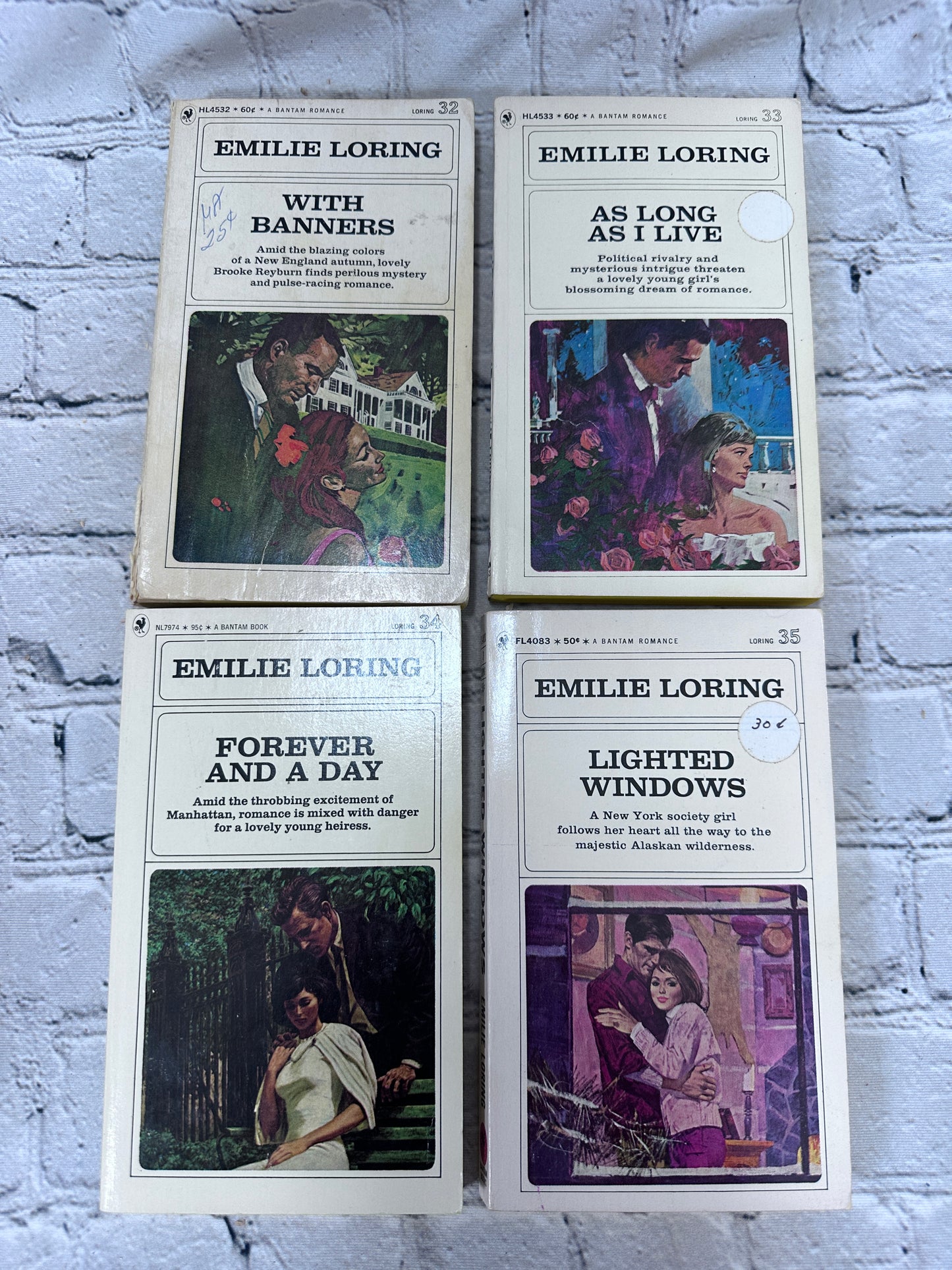 Romance Novels by Emilie Loring [47 Volumes · Bantam · 1960s - 1970s]