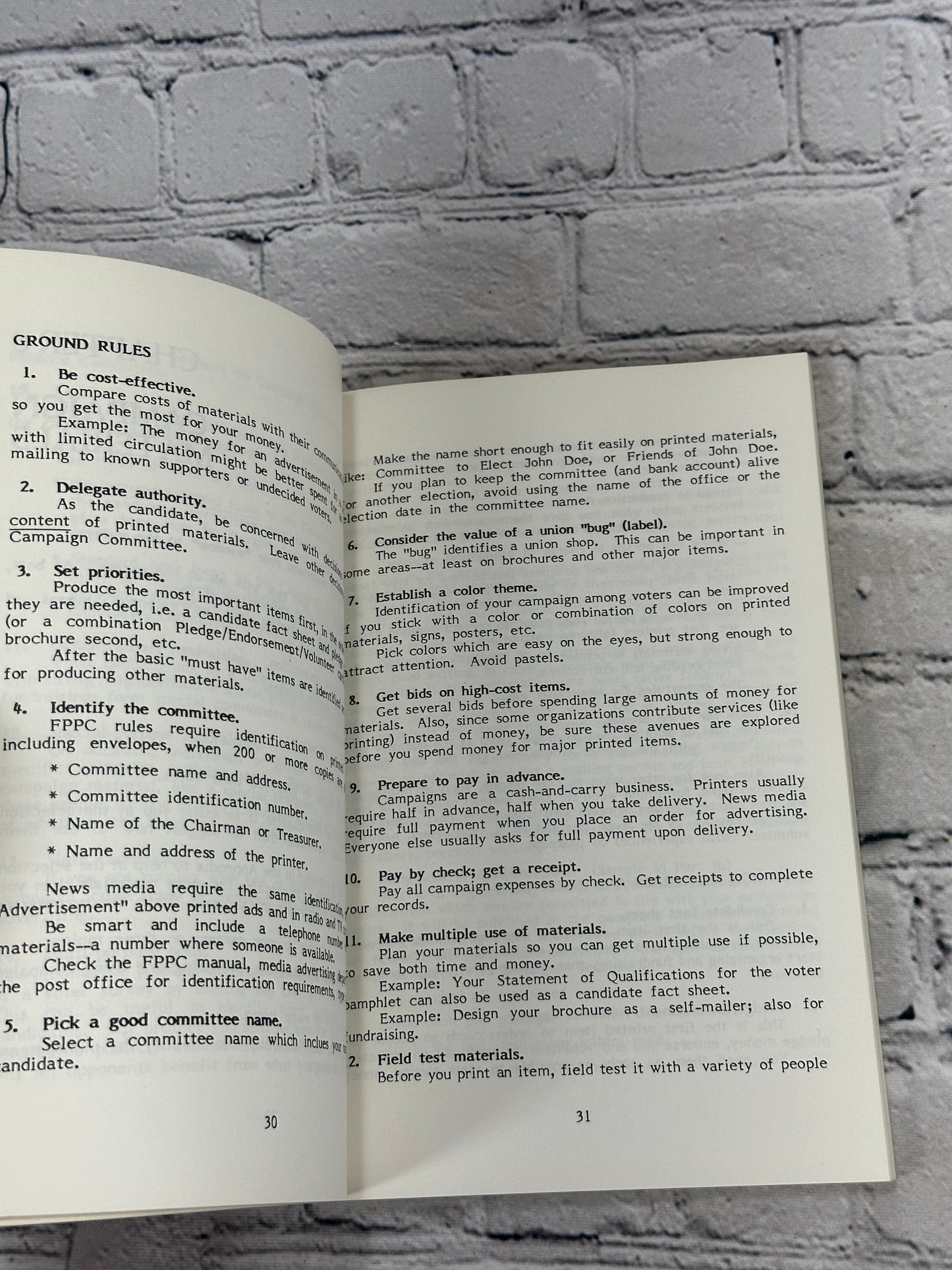 The Candidates Handbook for Winning Local Elections By Harvey Yorke [1982]