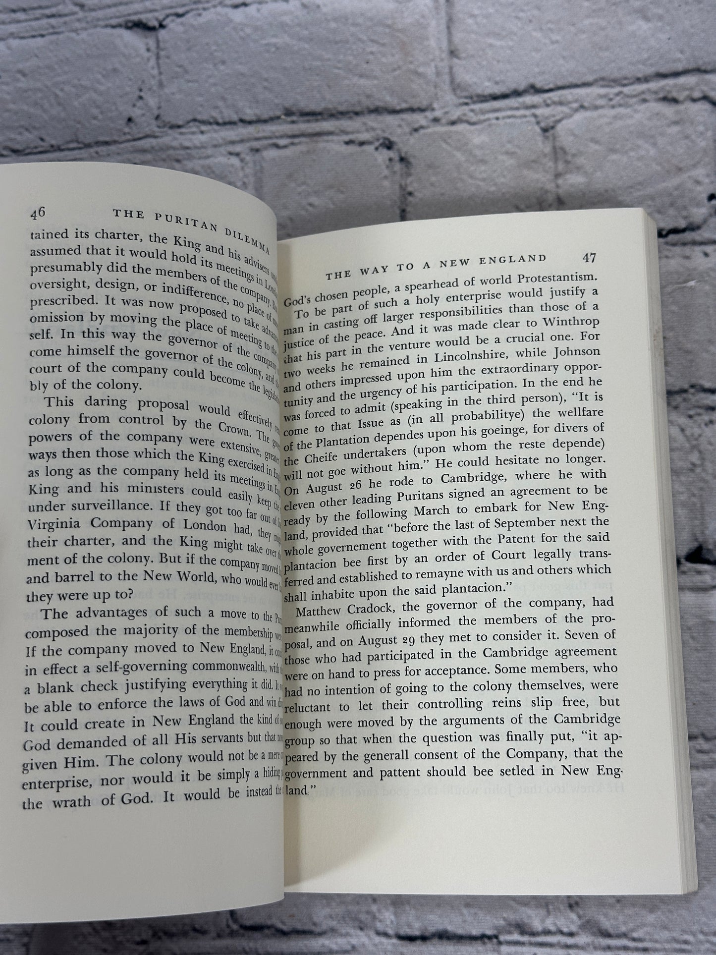 The Puritan Dilemma The Story of John Winthrop by Edmund Morgan [1958]