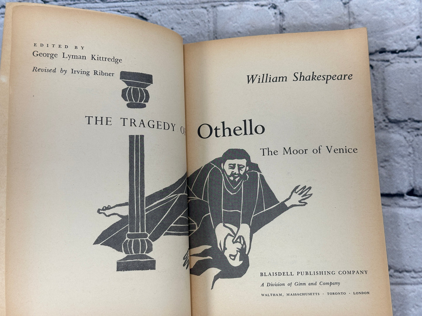 The Kittredge Shakespeares Othello Edited By George Kittredge [2nd Ed. · 1966]