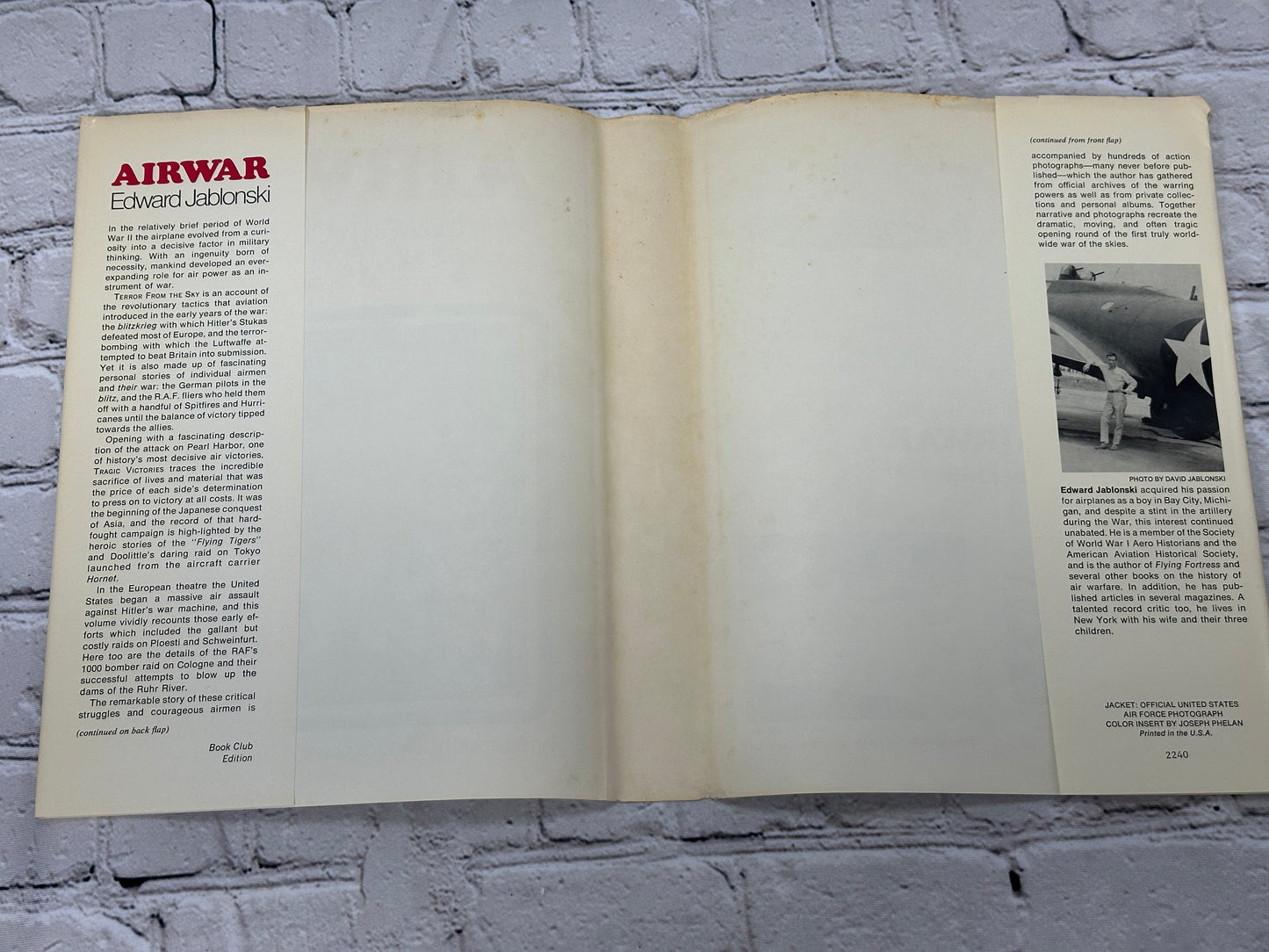 Airwar by Edward Jablonski [1971 · BCE · Volumes 1 & 2]