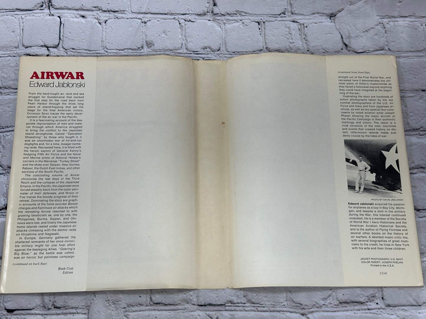 Airwar by Edward Jablonski [1971 · BCE · Volumes 1 & 2]