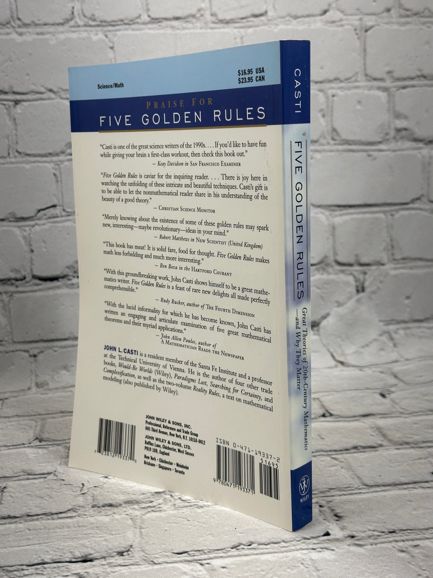 Five Golden Rules: Great Theories of 20th..by John Casti [1996 · First Printing]