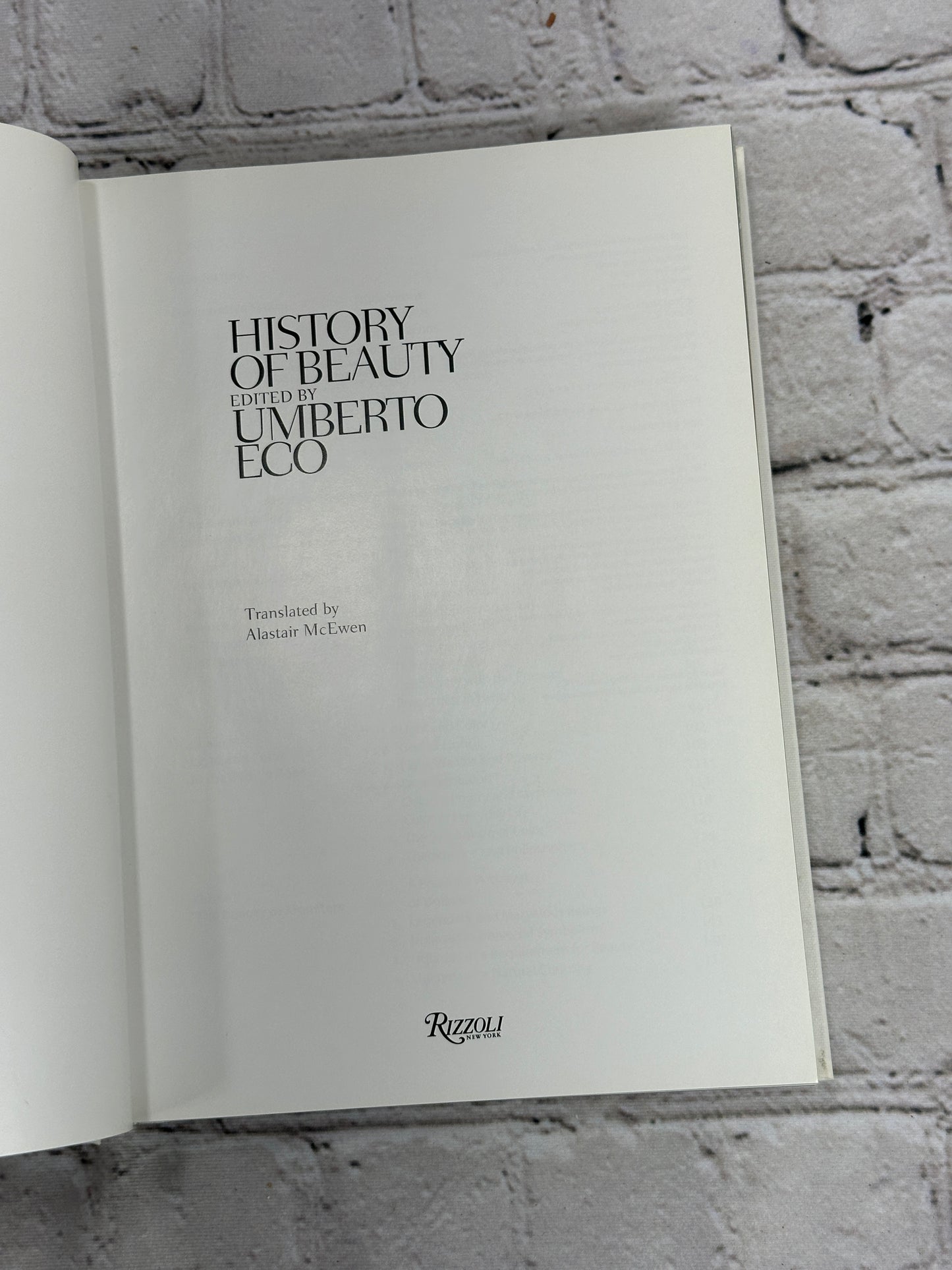 History of Beauty by Umberto Eco [2007 · 1st Print]