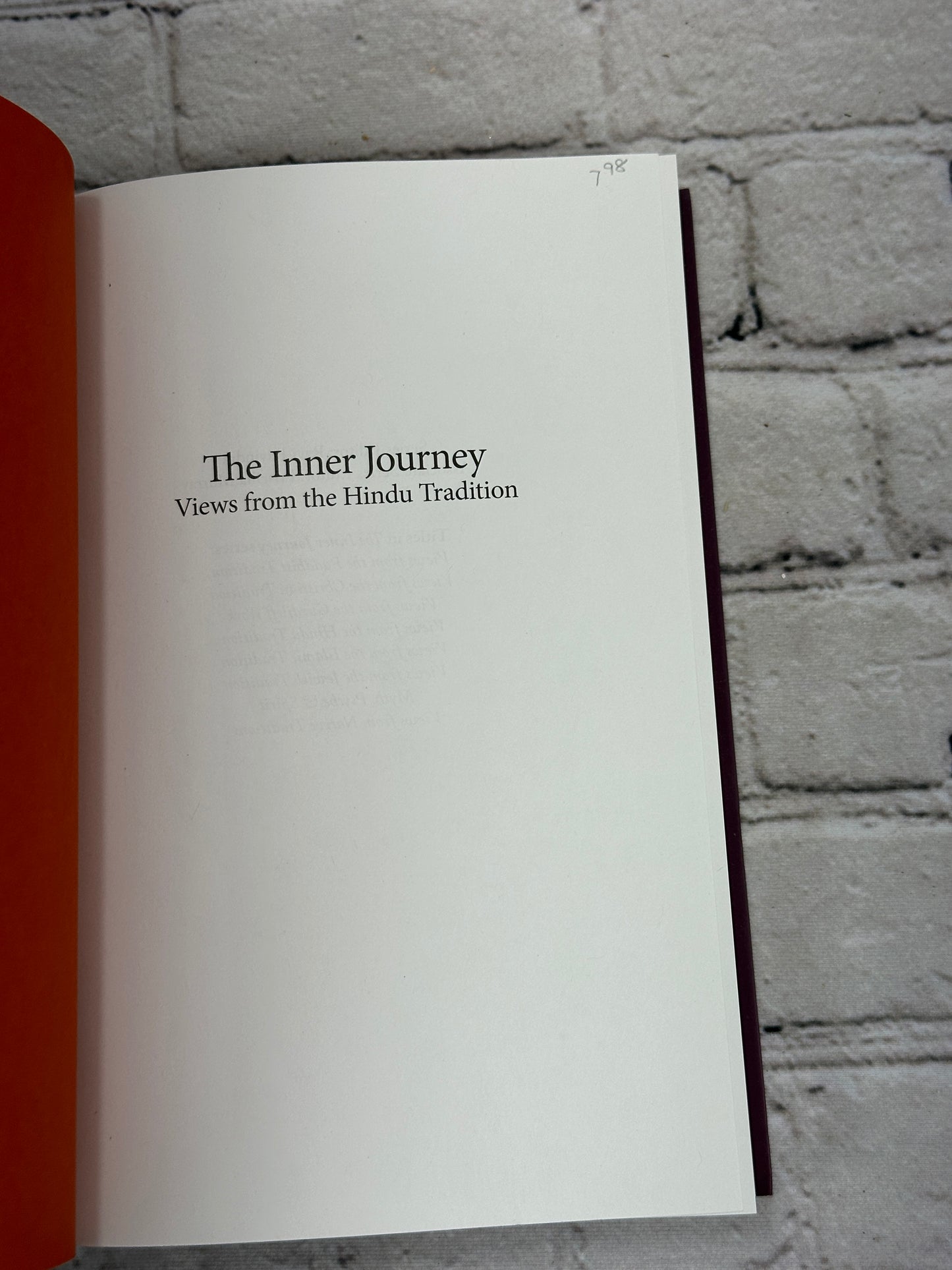 The Inner Journey: Views from the Hindu Tradition by Margaret H. Case [2007]