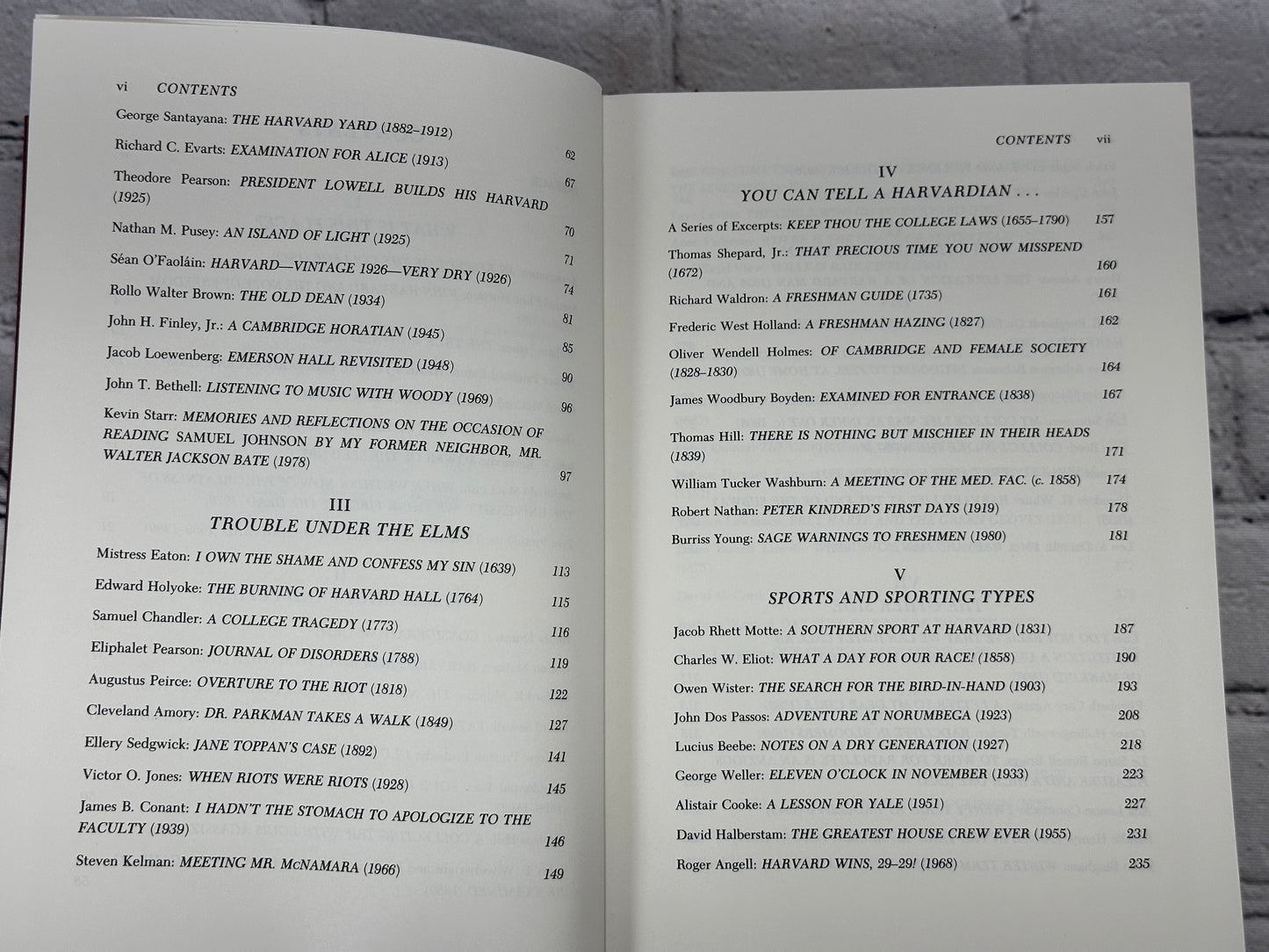 The Harvard Book Selections from Three Centuries by William Bentinck-Smith [1982]