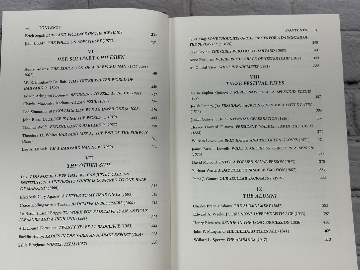 The Harvard Book Selections from Three Centuries by William Bentinck-Smith [1982]