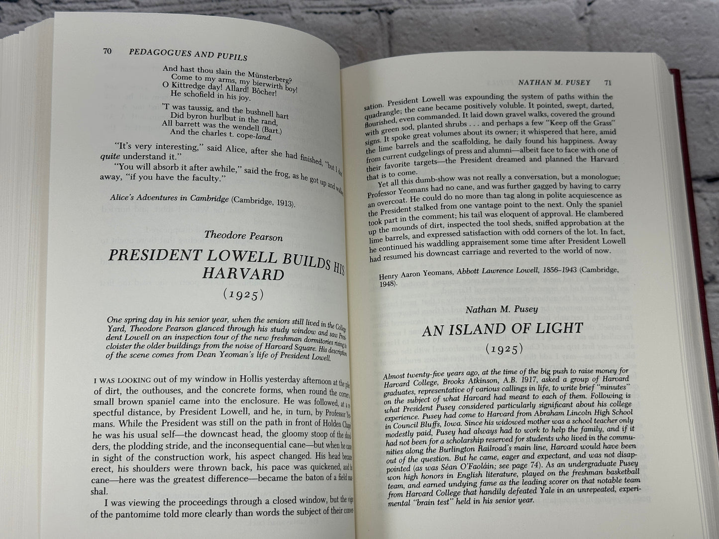 The Harvard Book Selections from Three Centuries by William Bentinck-Smith [1982]