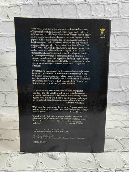 World within walls: Japanese literature of the pre-modern era, 1600-1867