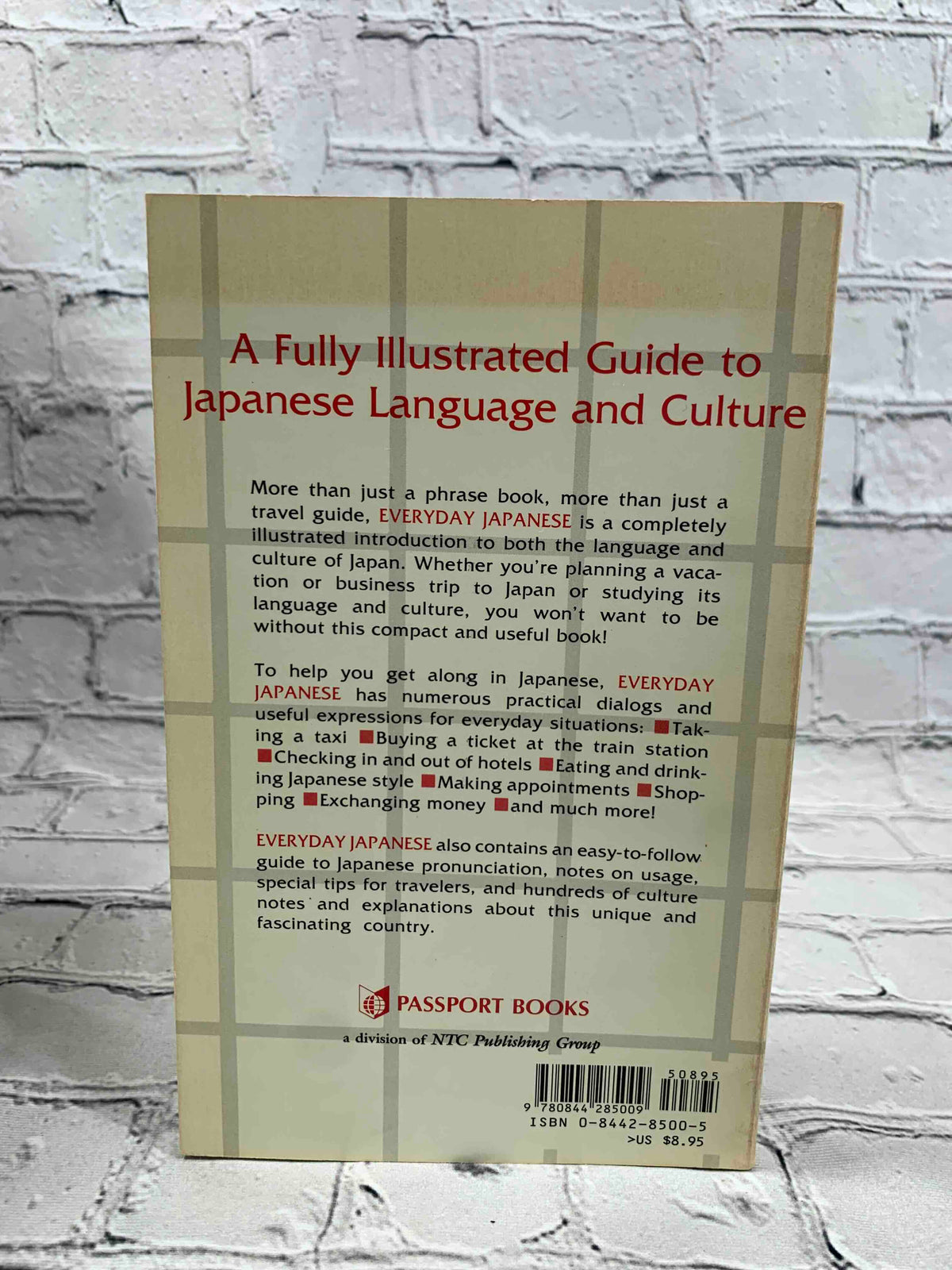 Japanese Introduction Script Everyday Japanese: A Basic Introduction to the Japanese Language and C ...