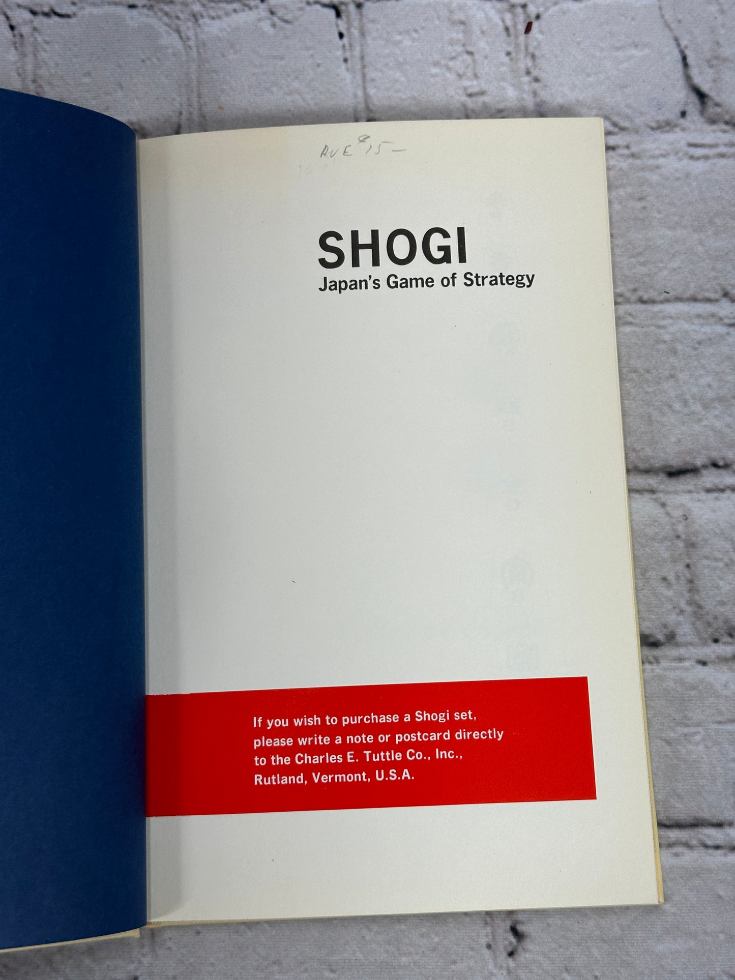 Shogi Japan's Game of Strategy by Leggett [Unpunched Pieces · 1987]