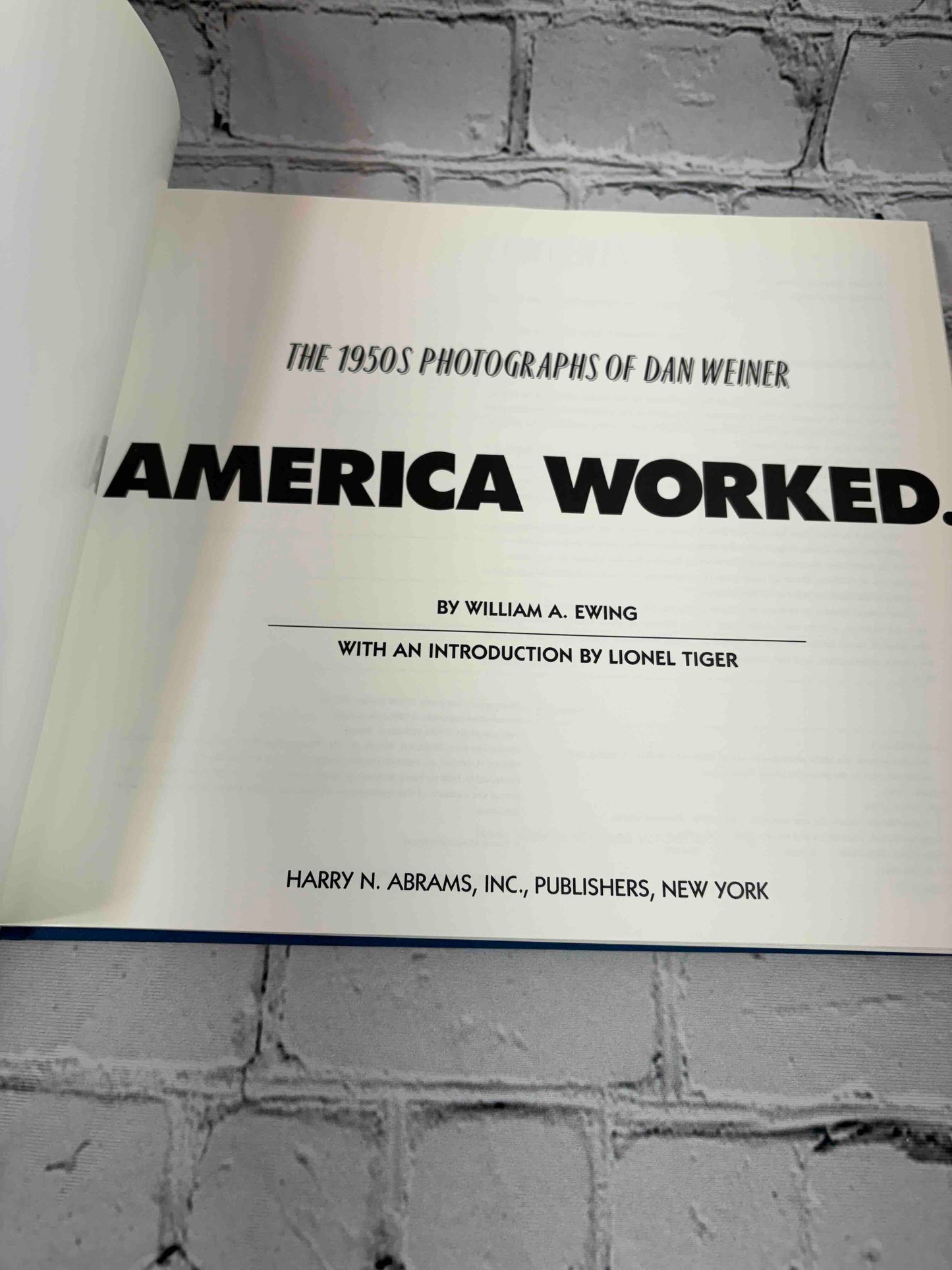 America Worked: The 1950s Photographs of Dan Weiner