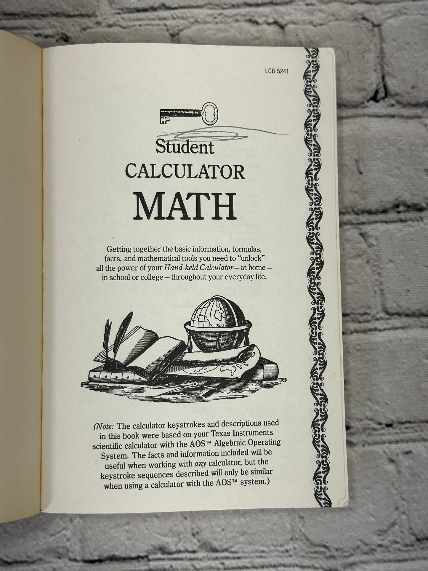 Student Calculator Math published by Texas Instrument [1980]