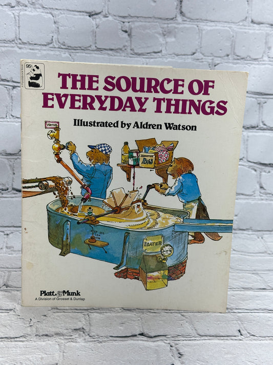 The Source of Everyday Things Illustrated by Aldren Watson [Pandaback Book · 1978]