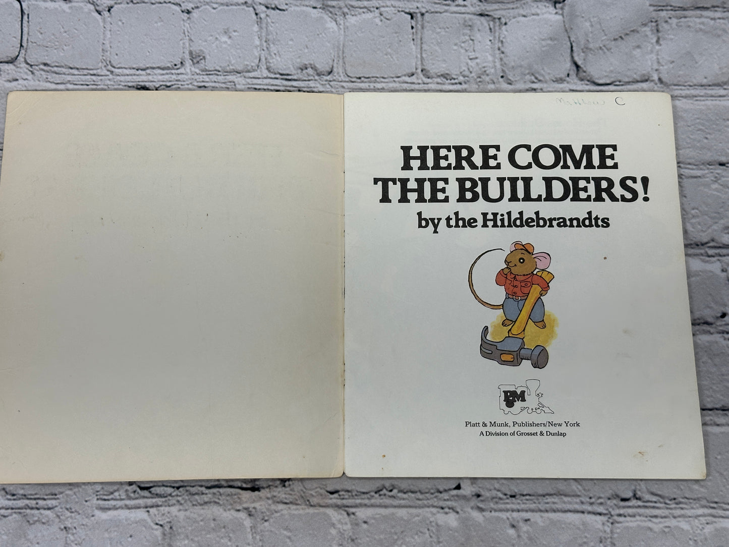 Here Comes the Builders! Illustrated by Hildebrandts [Pandaback Book · 1978]