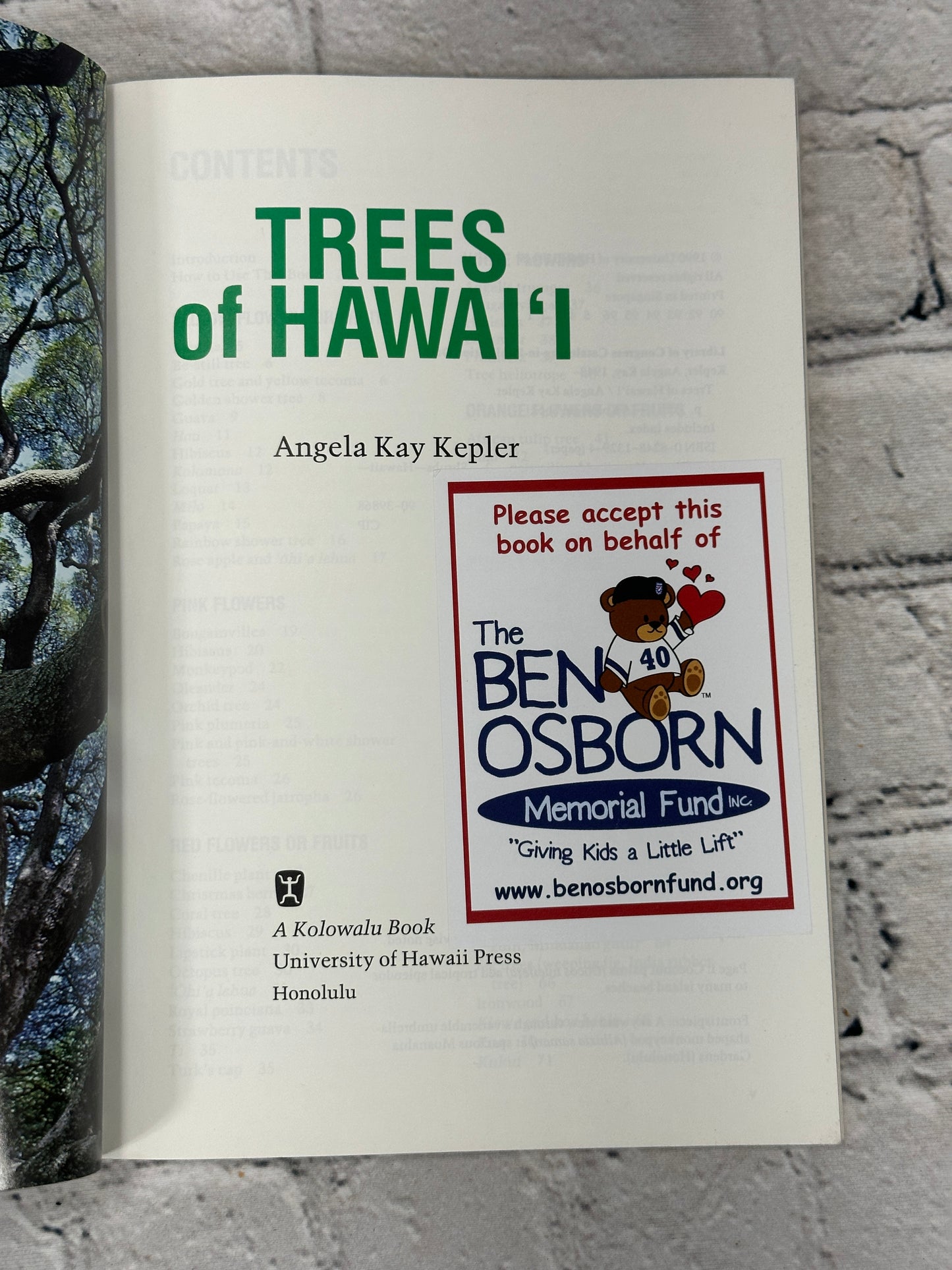 Trees of Hawaii by Angela Kay Kepler [1990 · 1st Printing]