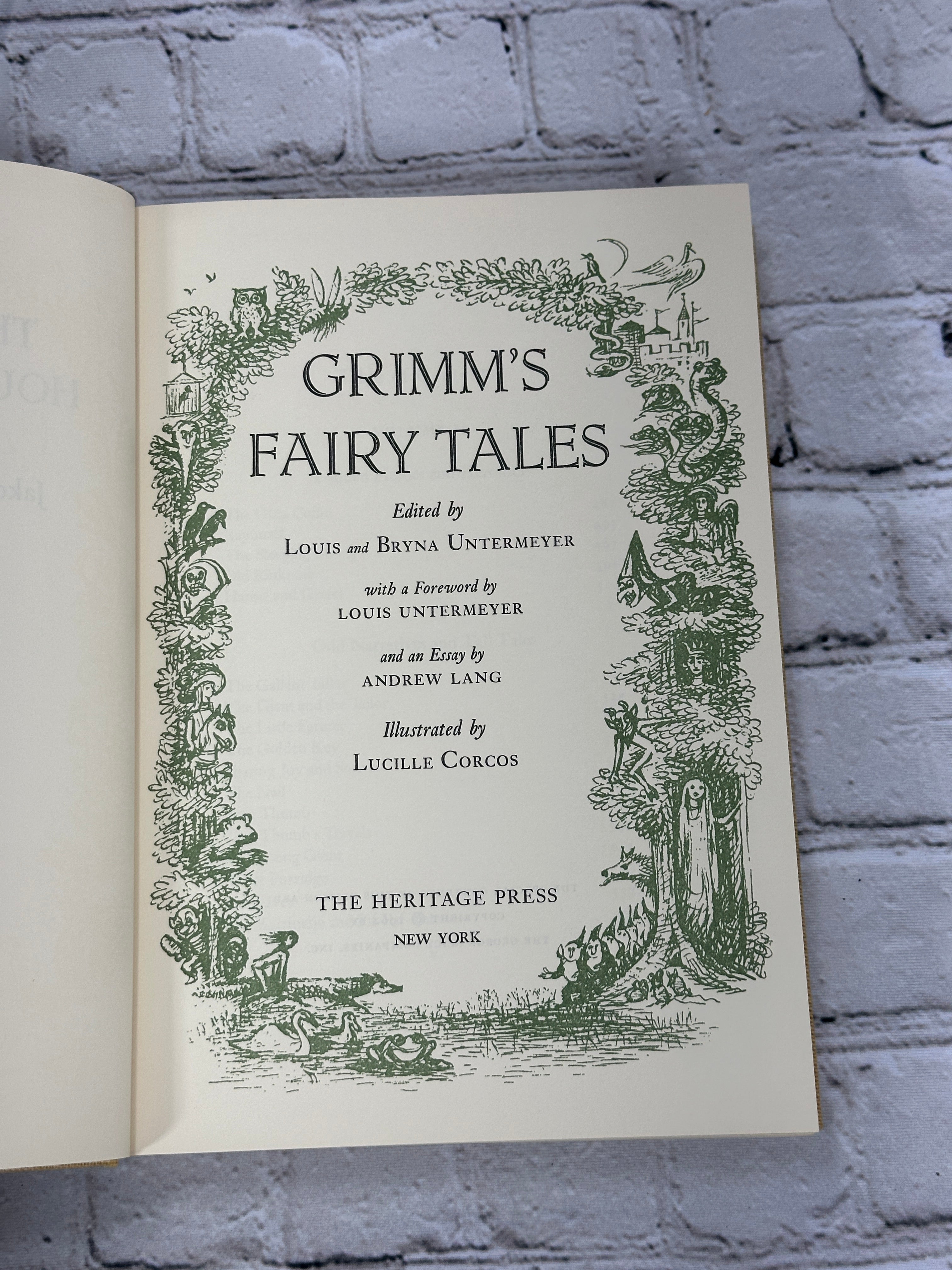 Vintage 1962 Grimm's Fairy Tales Two Volume Heritage Press Book high quality Set of 2