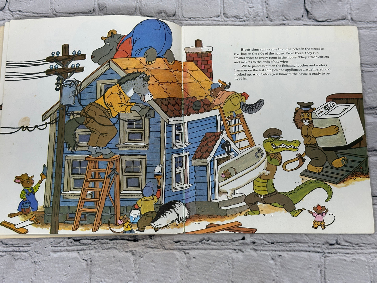 Here Comes the Builders! Illustrated by Hildebrandts [Pandaback Book · 1978]