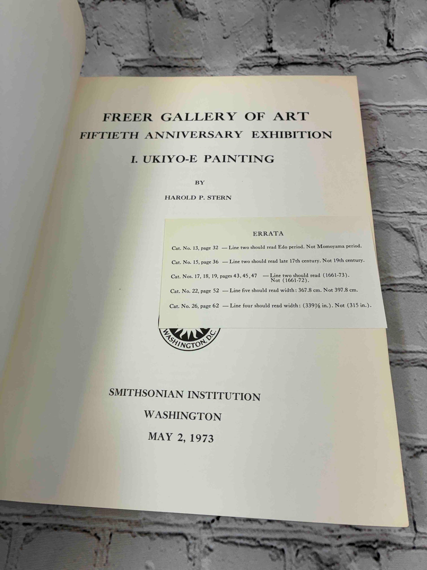 Freer Gallery of Art Fiftieth Anniversary Exhibition: Ukiyo-e Painting
