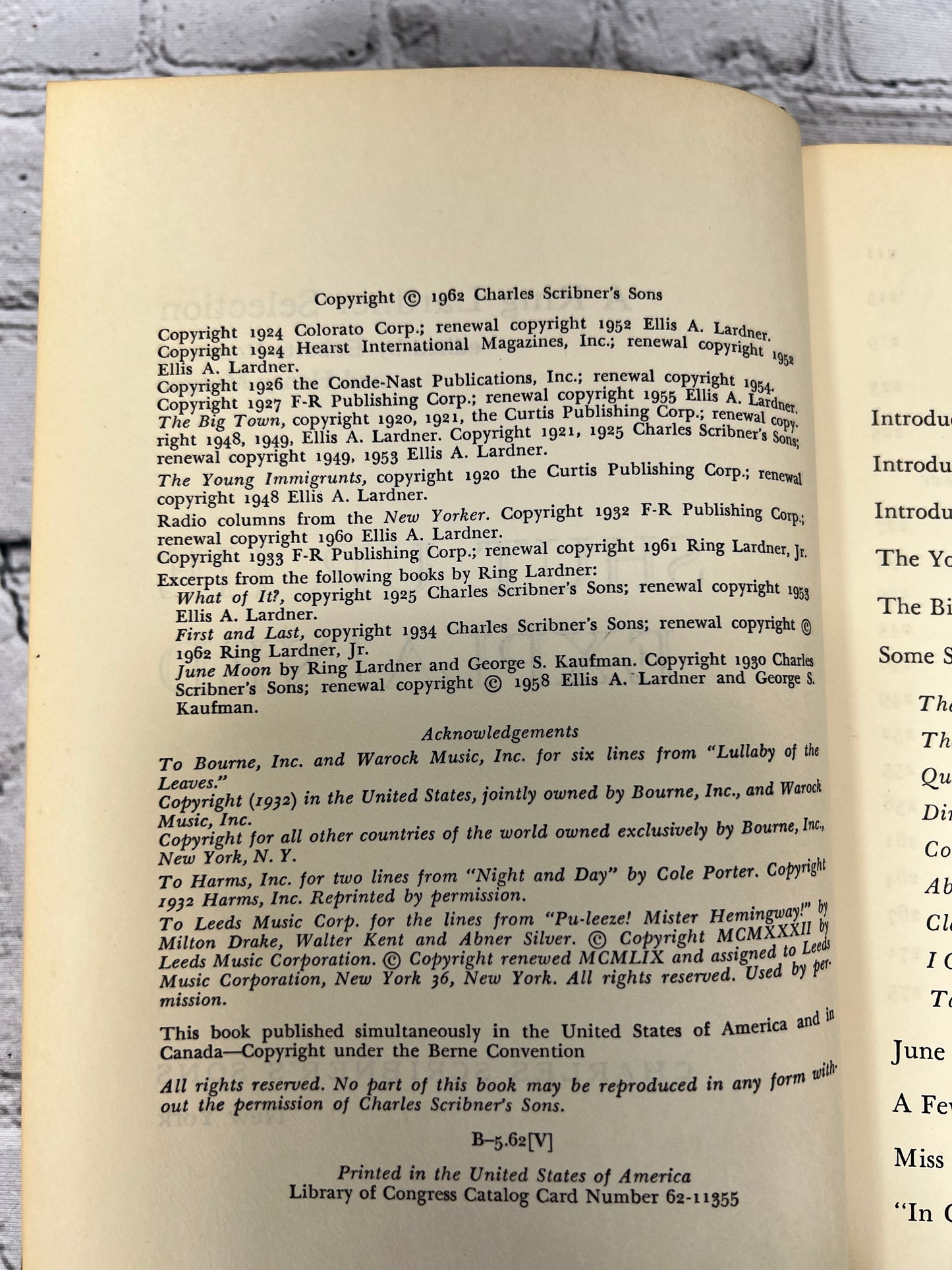 Shut Up, He Explained: A Ring Lardner Selection ed Rosmond & Morgan [1962]