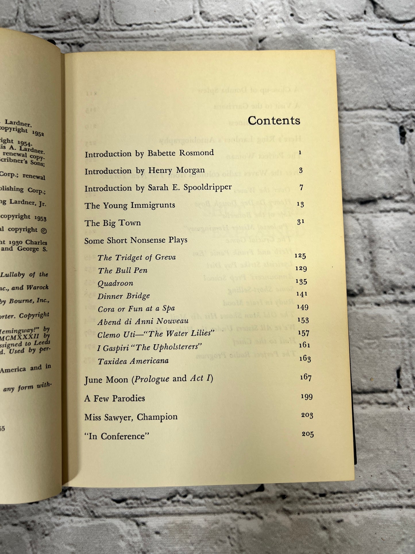 Shut Up, He Explained: A Ring Lardner Selection ed Rosmond & Morgan [1962]