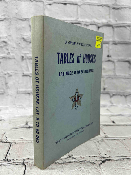 Simplified Scientific Tables of Houses Latitude 0 to 66 Degrees