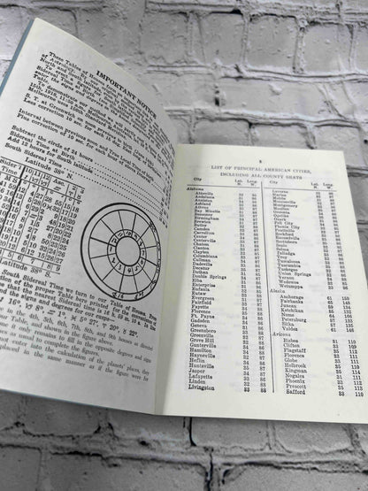 Simplified Scientific Tables of Houses Latitude 0 to 66 Degrees