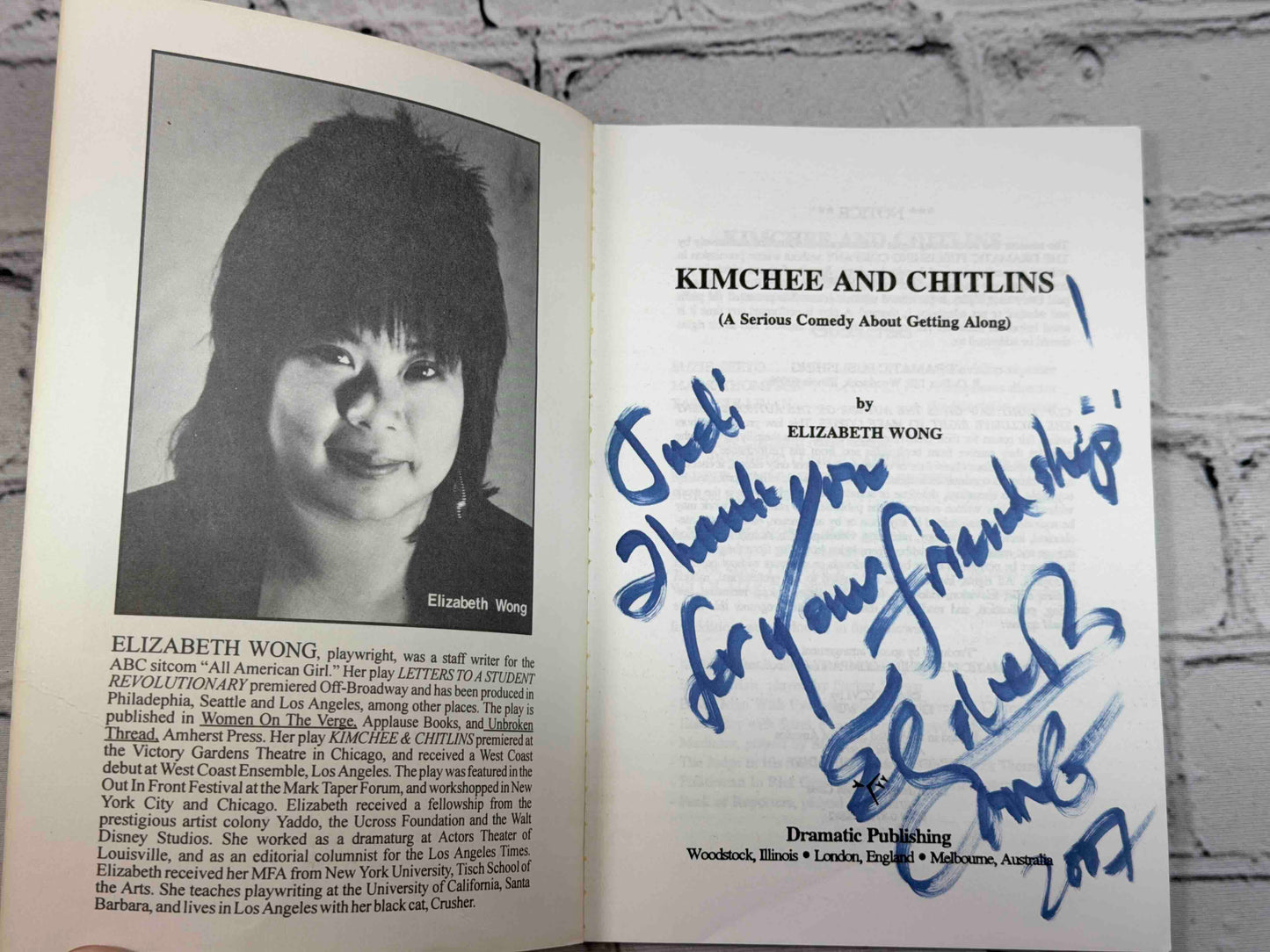 Kimchee and Chitlins: A Serious Comedy about Getting Along (SIGNED)
