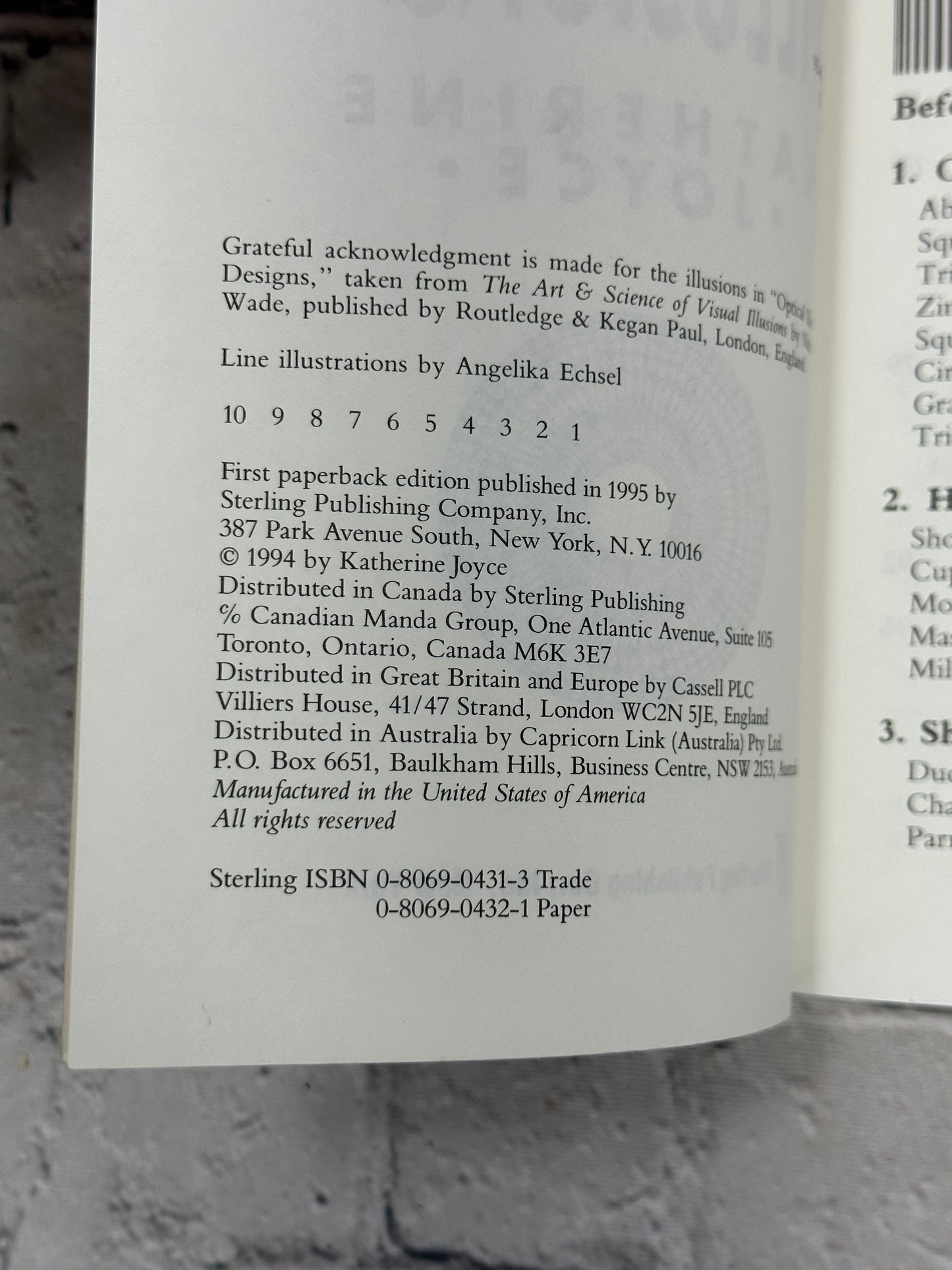 Astounding Optical Illusions by Katherine Joyce [1994 · First Printing]
