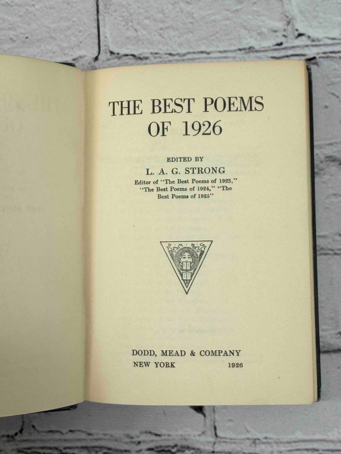 The Best Poems of 1926