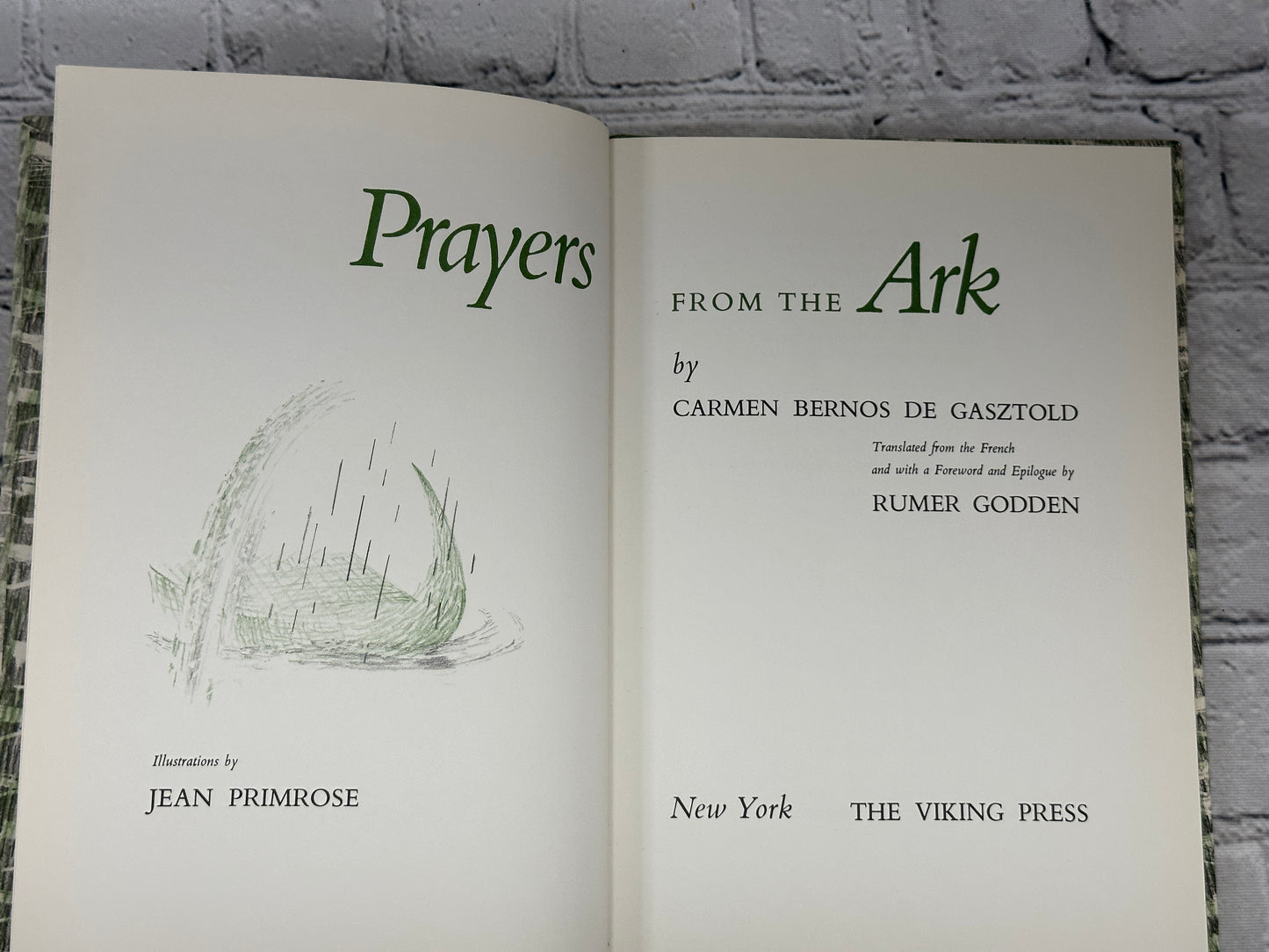 Prayers from the Ark by Carmen Bernos De Gasztold [1962 · 9th Printing]