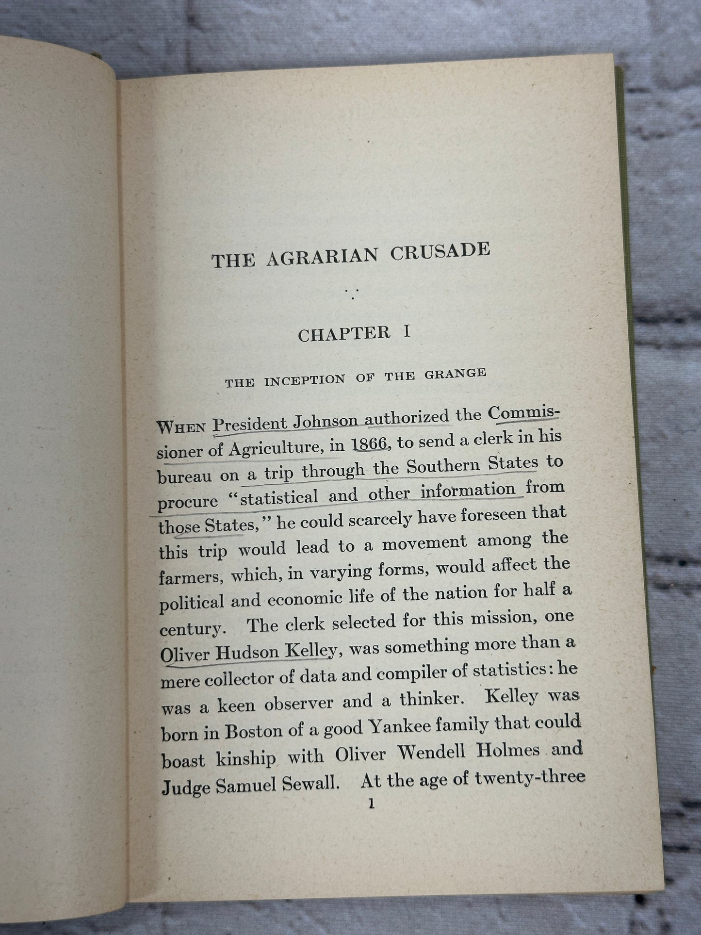 The Agrarian Crusade; A Chronicle of the Farmer in Politics by Solon Buck [1920]