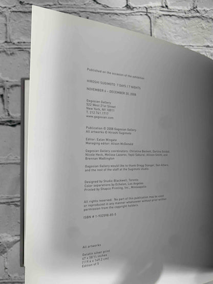 HIROSHI SUGIMOTO: 7 DAYS / 7 NIGHTS