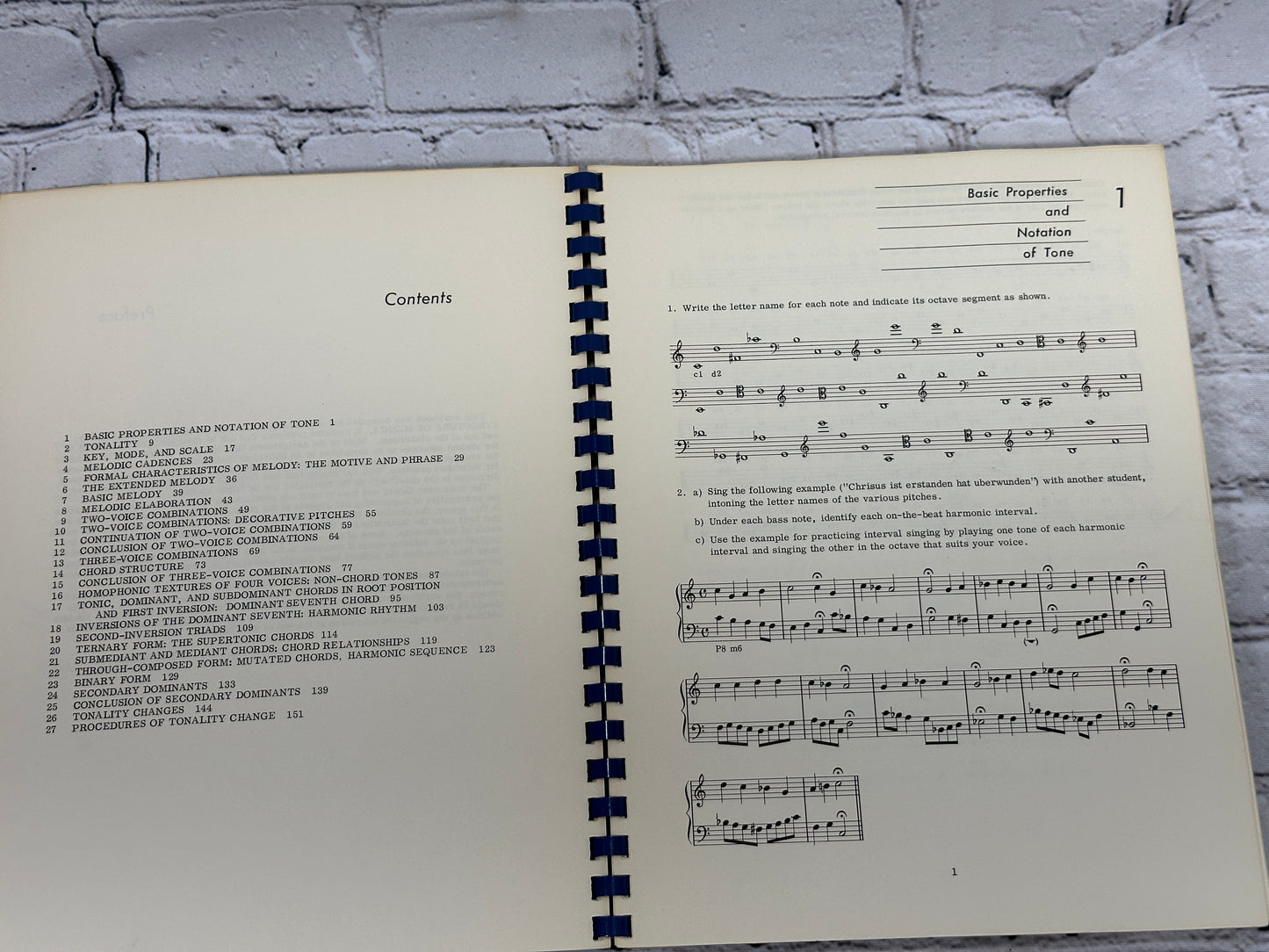 Materials and Structure of Music  [Vol  1  & 2 · Workbooks · 1966]