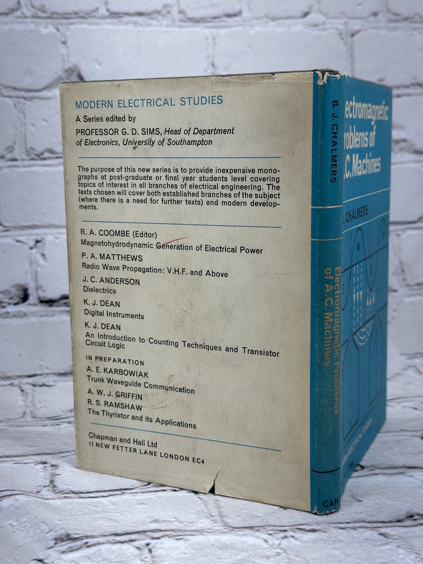 Electromagnetic Problems of A.C. Electromagnetic Problems of A.C. Machines By B. J. Chalmers [1st Edition · 1965]Machines By B. J. Chalmers [1st Edition · 1965]