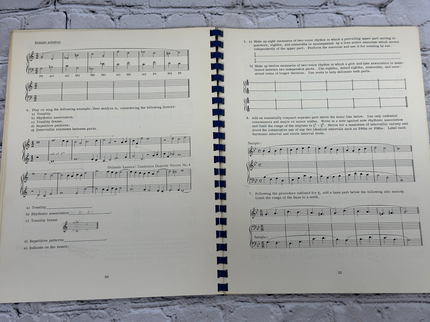 Materials and Structure of Music  [Vol  1  & 2 · Workbooks · 1966]