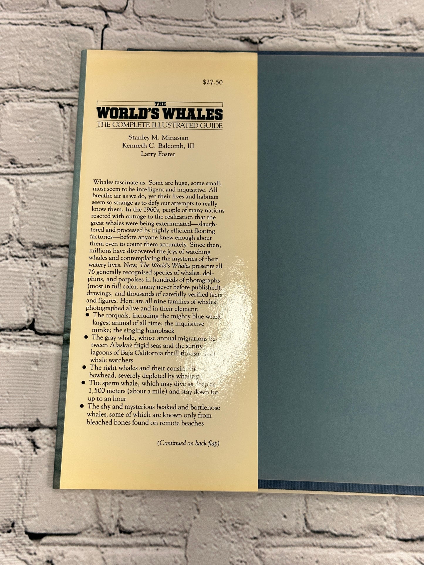 The World's Whales by Minasian, Balcomb, Foster [1984 · First Edition]