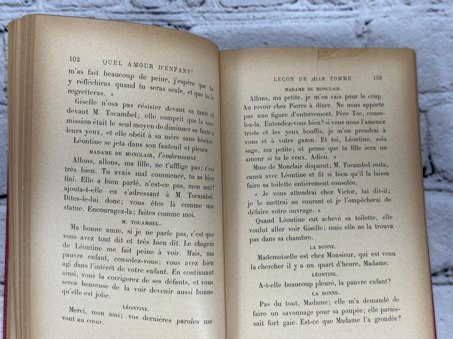 Quel Amour D'enfant [Librarire Hachette · New Edition · 1908 · French]