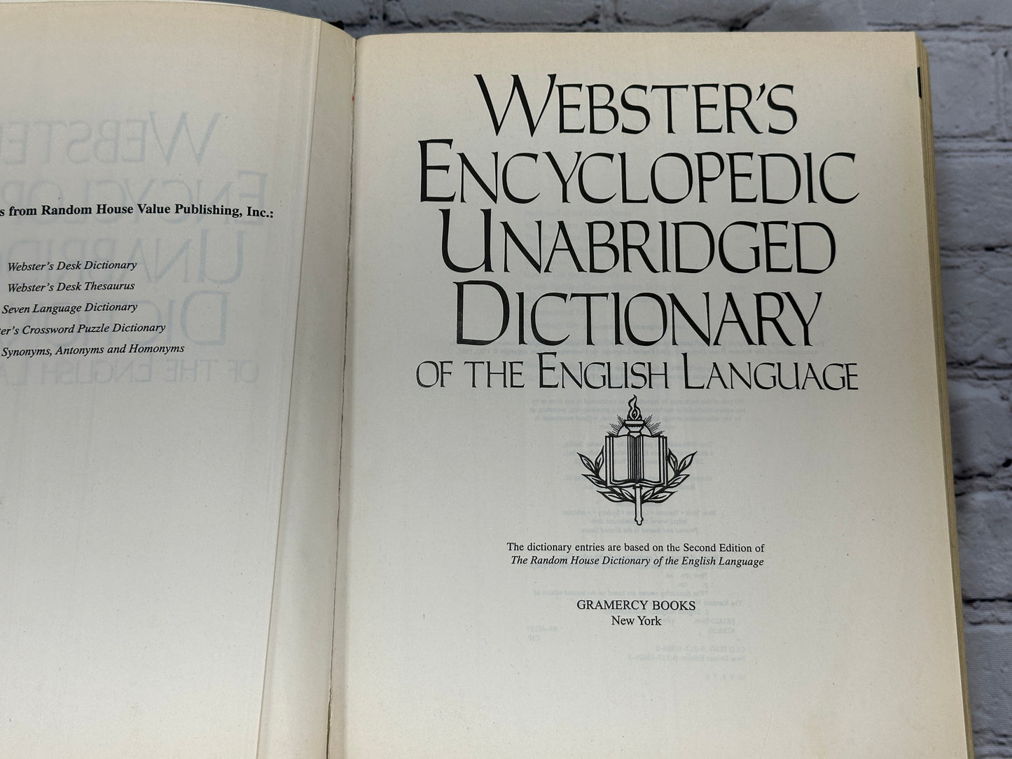 Webster's Encyclopedic Unabridged Dictionary Of The English Language [1996]