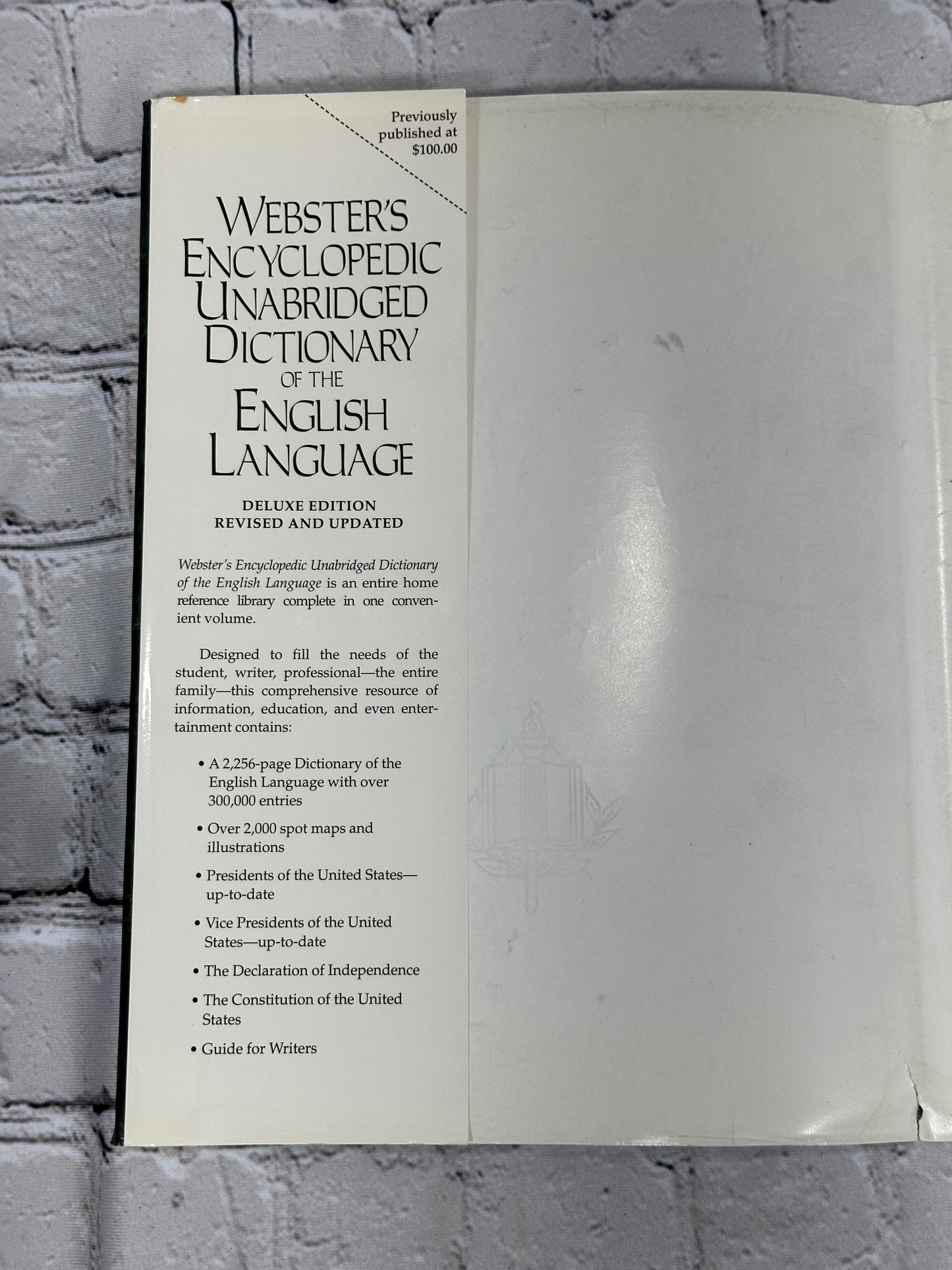 Webster's Encyclopedic Unabridged Dictionary Of The English Language [1996]