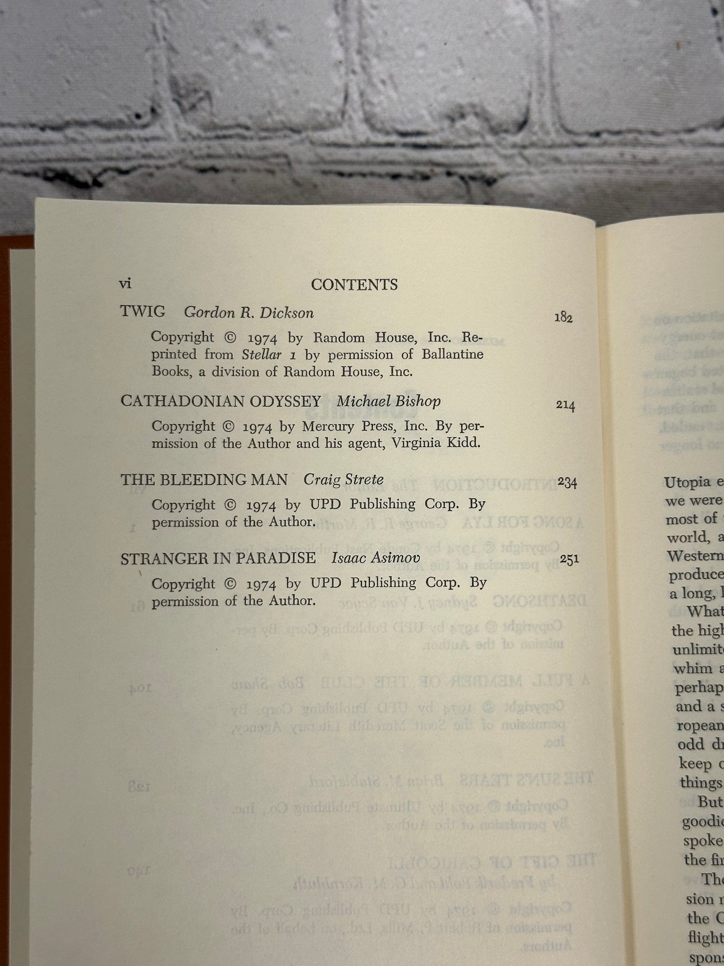 The 1975 Annual World's Best SF edited by Donald A. Wollheim [Book Club Edition]