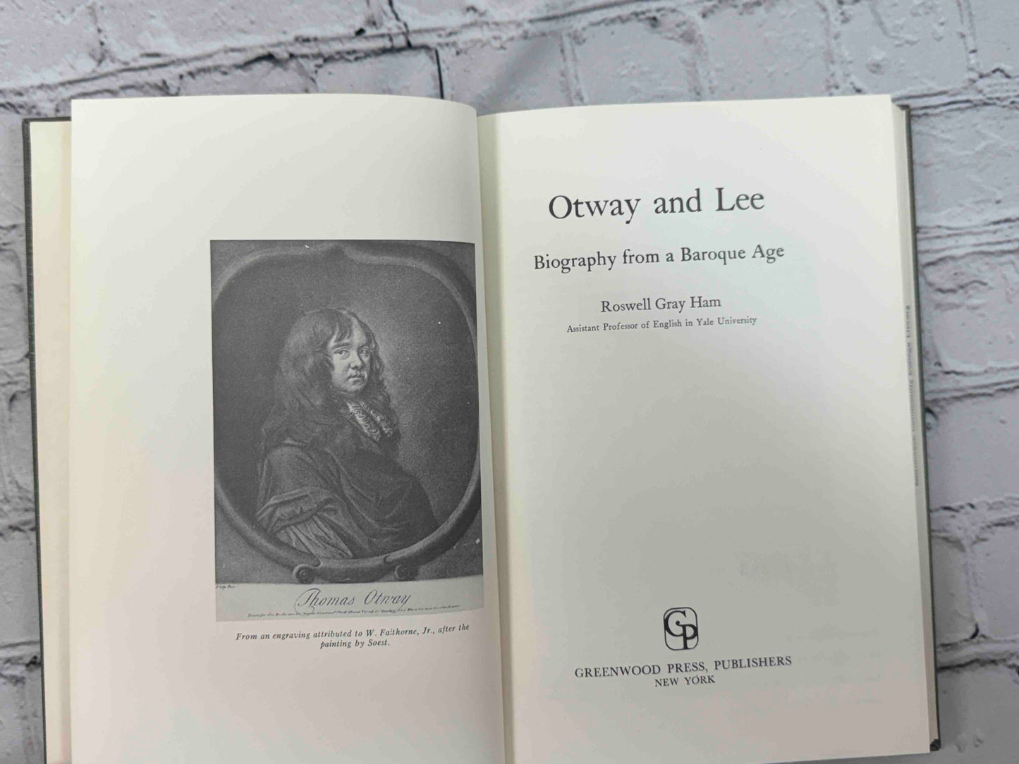 Otway and Lee: Biography from a Baroque Age