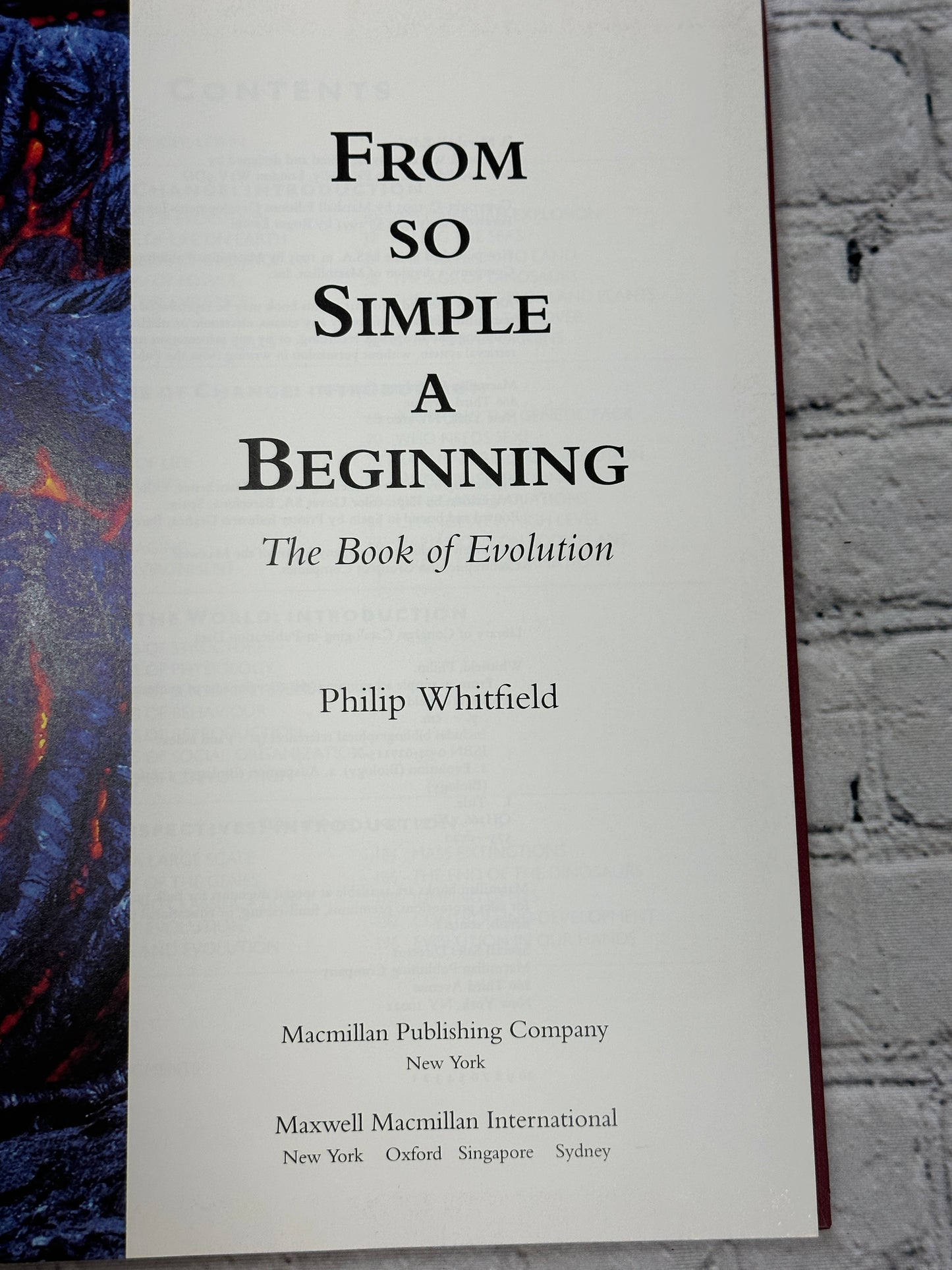 From So Simple a Beginning : The Book of Evolution by Philip Whitfield [1993]