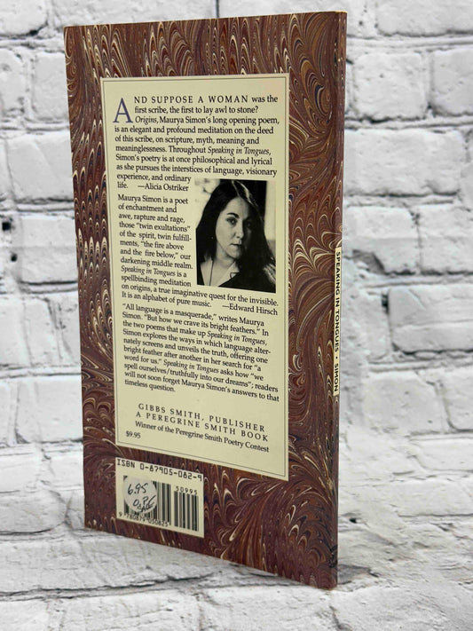 Speaking in Tongues (Peregrine Smith Poetry Series)