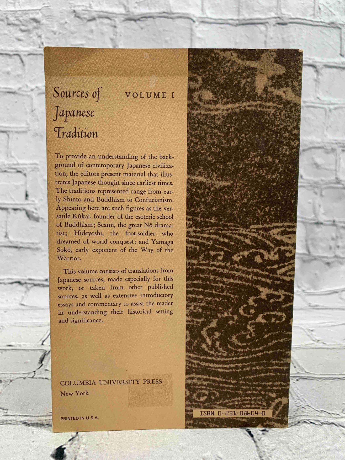 Sources of Japanese Tradition (Vol. 1 & 2)
